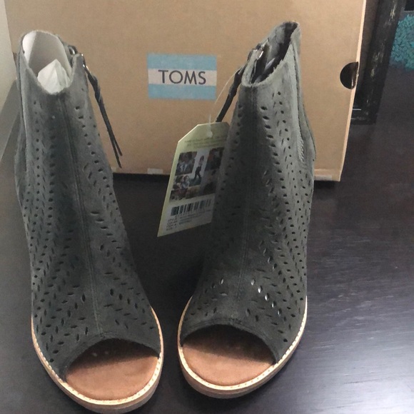 Toms Shoes - TOMS Peep Toe Booties